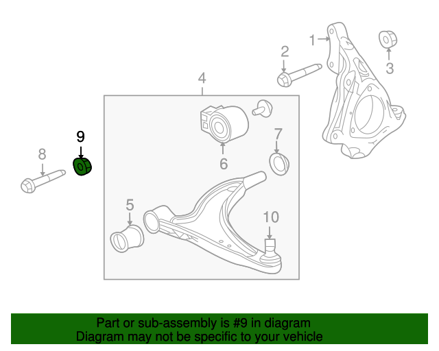 Outer Tie Rod Nut GM (11609282)