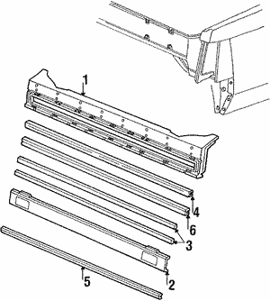 E1FZ13W520A - Electrical: Reflector Seal for Ford: Crown Victoria, Escort, EXP, LTD, LTD Crown Victoria, Mustang, Thunderbird | Lincoln: Continental, Town Car | Mercury: Capri, Cougar, Grand Marquis, Lynx, Marquis Image