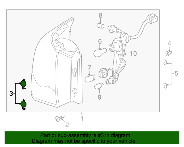 20112016 Chevrolet Tail Lamp Assembly Cover 95154372 GM Parts Center