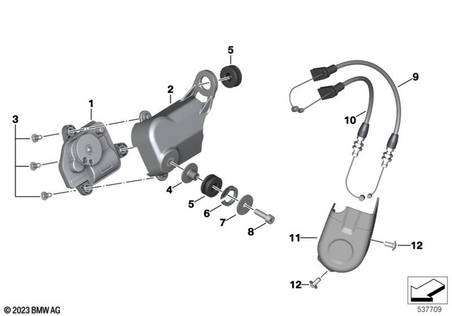 18518566945 - Spray Guard, Exhaust Flap 2012-2024 BMW-Motorrad 