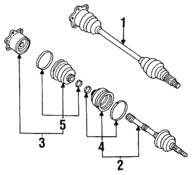 19921995 Mazda 929 Cv Joints M06222520