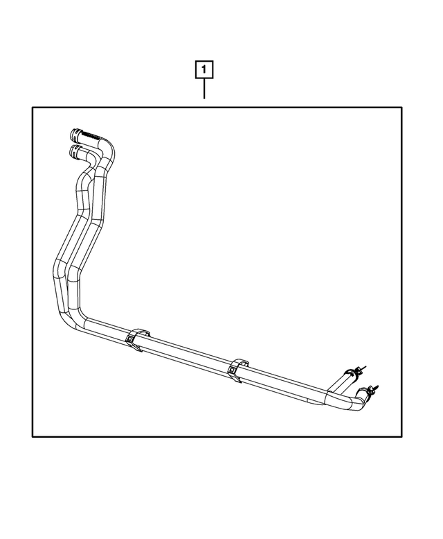 68144169AD Heater Core Hose 20132018 Ram 2500 Mopar Wholesale Parts