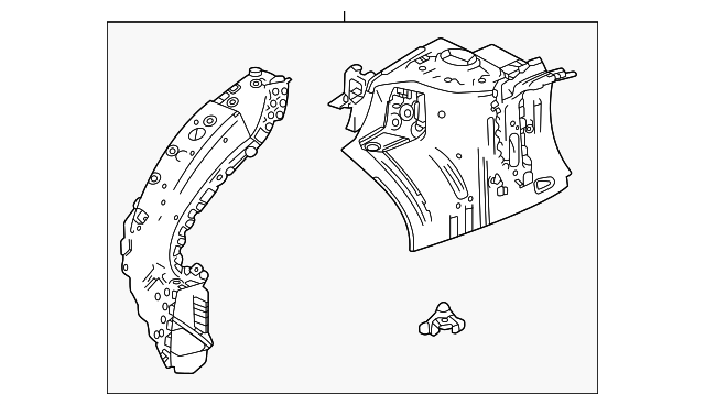 (Replaces 60007398) Front Passenger Side Wheelhouse Panel 60008417 ...