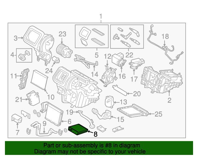 Genuine OEM Heater Core Part LR002632 Fits 20082019 Land Rover Up To
