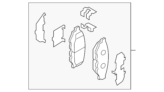 SUBARU OEM 2012-2019 Impreza Crosstrek Forester Brake Rear Pads 26696FJ000 NEW