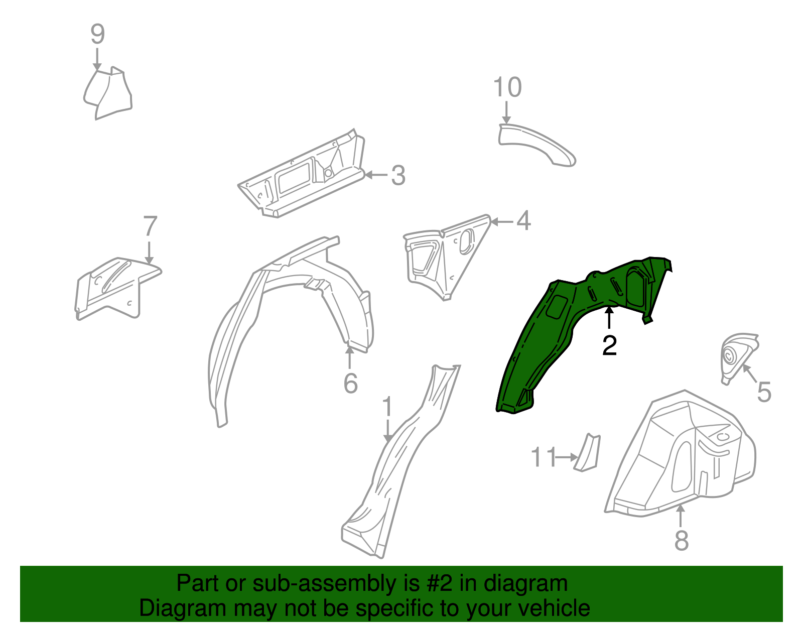 Inner Panel - GM (25661065)