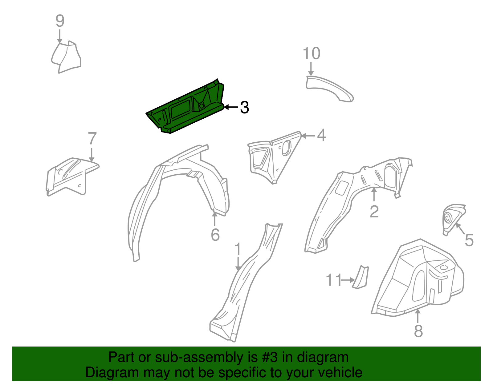 Filler Panel - Buick (25755258)