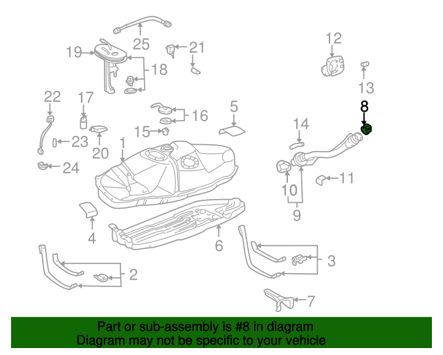 77310-48020 - Fuel Tank Cap 1989-2004 Toyota | Longo Toyota Parts