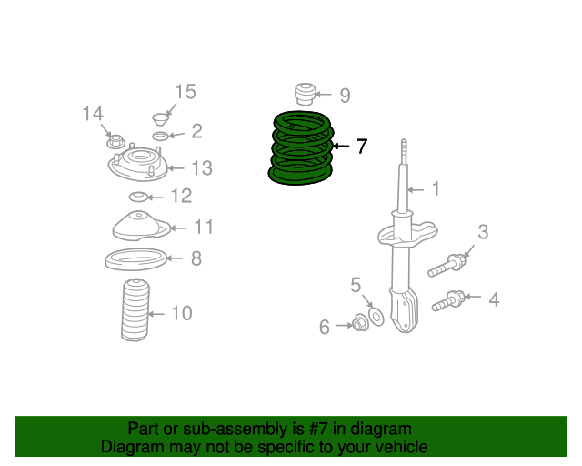 20082013 Subaru Forester Coil Spring 20330SC110 Subaru Parts Store