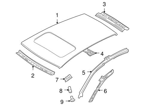 Roof & Components for 2008 Volkswagen Jetta #0