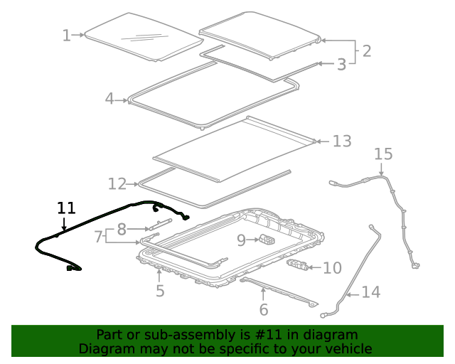 2021-2024 GM GM 84805086 Sunroof Wiring Harness | GM Outlet
