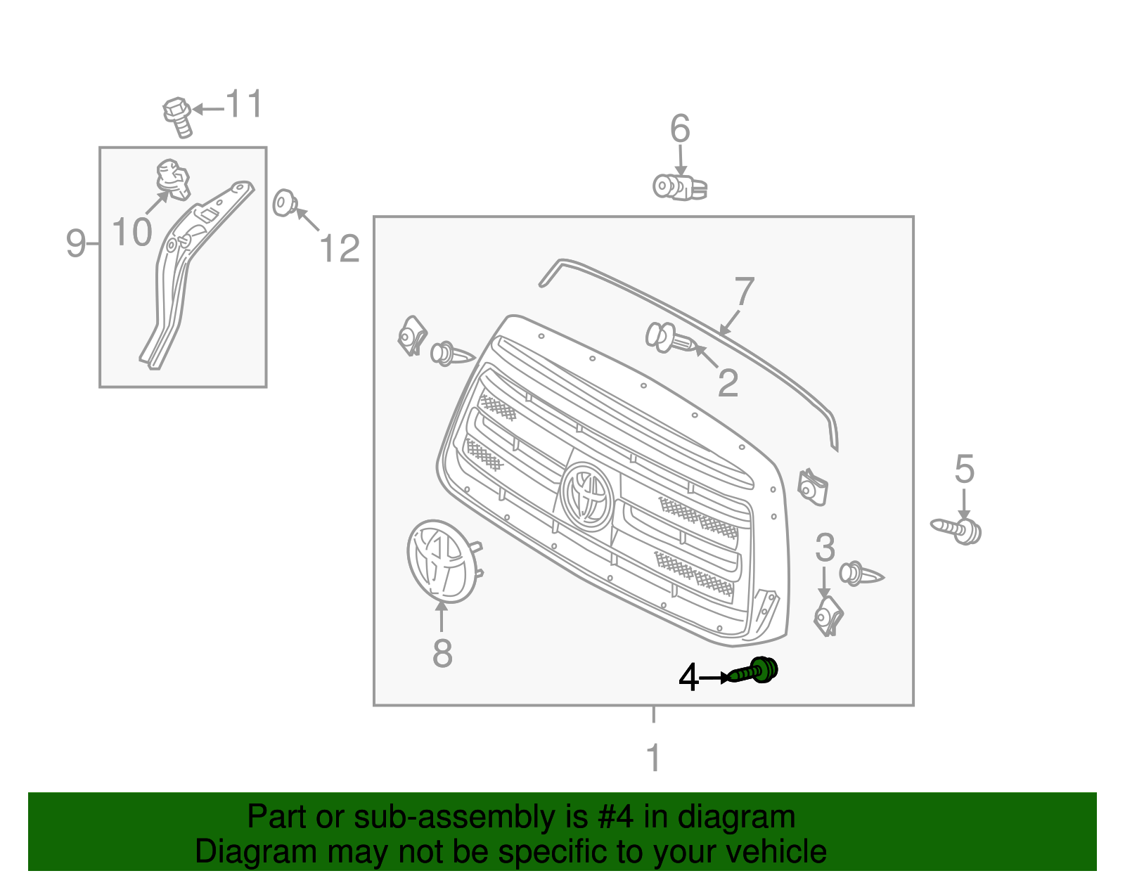 Fog Lamp Assembly Screw - Scion (93567-A5014)