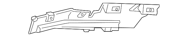 Driver Side Quarter Upper Trim Panel Bracket - GM (84038701)