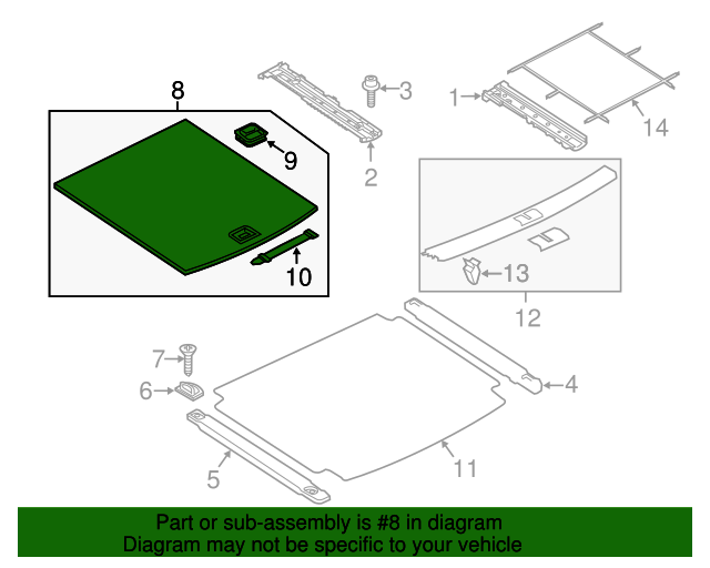 20112015 Volkswagen Touareg Spare Tire Cover 7P6863546GJC2 VW Parts Vortex