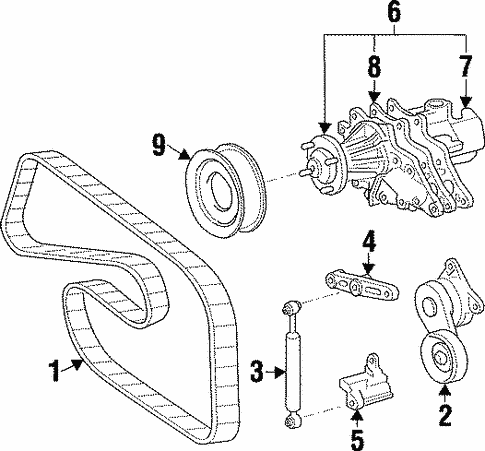 Belts & Pulleys for 1995 Toyota Supra #0