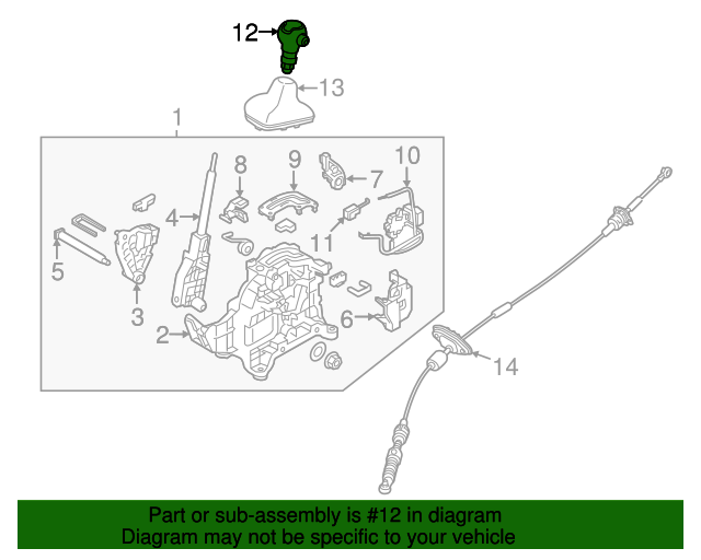 20142016 Kia Soul Shift Knob 46720 B2140 QuirkParts
