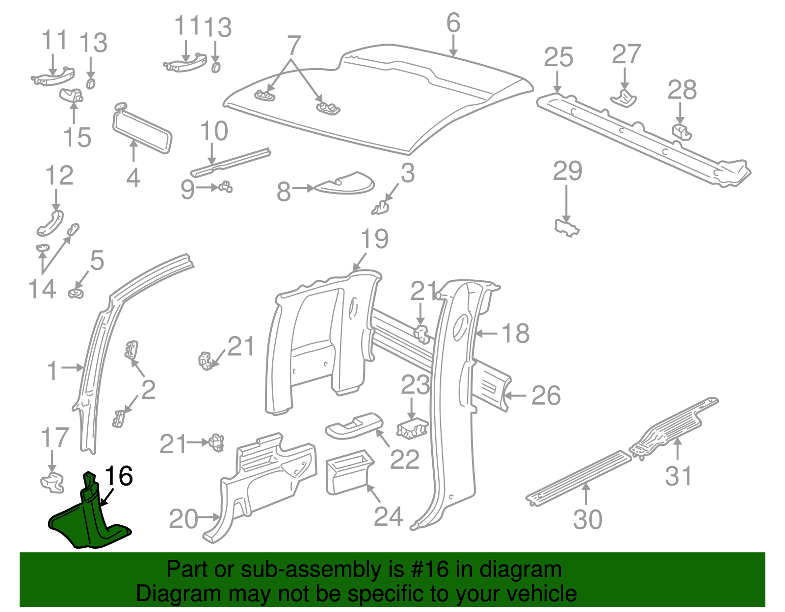 Cowl Trim - GM (93804324)