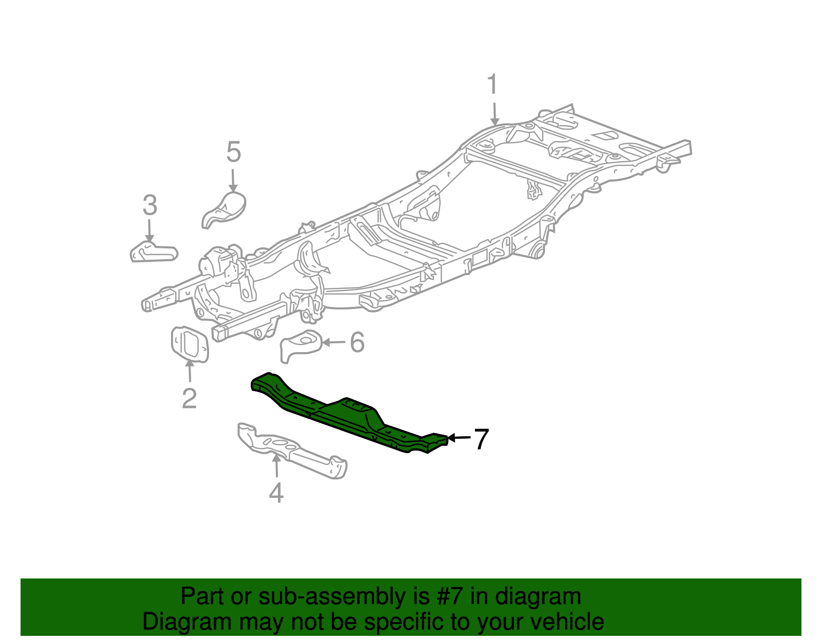 Transmission Support Crossmember - GM (15076524)
