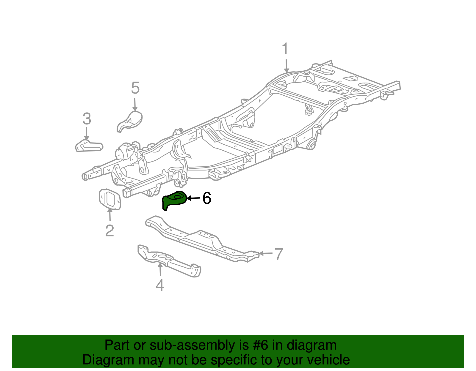 Body Mount Bracket - GM (15078470)