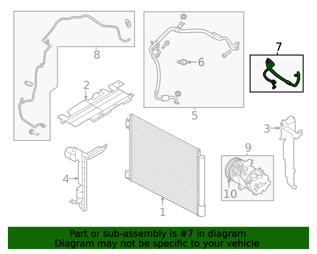 20202022 Nissan Sentra Discharge Hose 924906LB0A Nissan Parts Plus