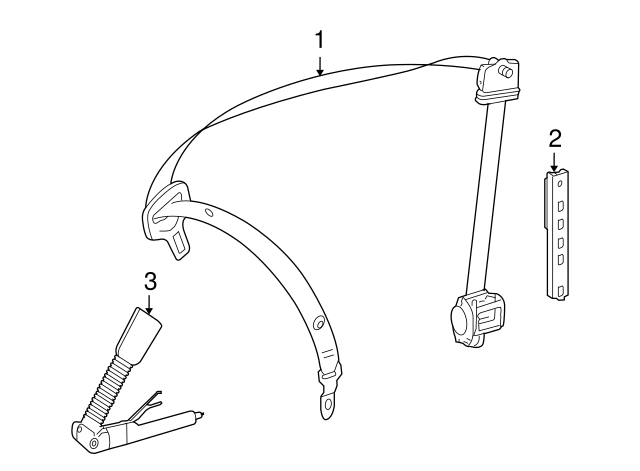 251-860-25-69-9051 - Buckle For 2007-2012 Mercedes-Benz | Mercedes  