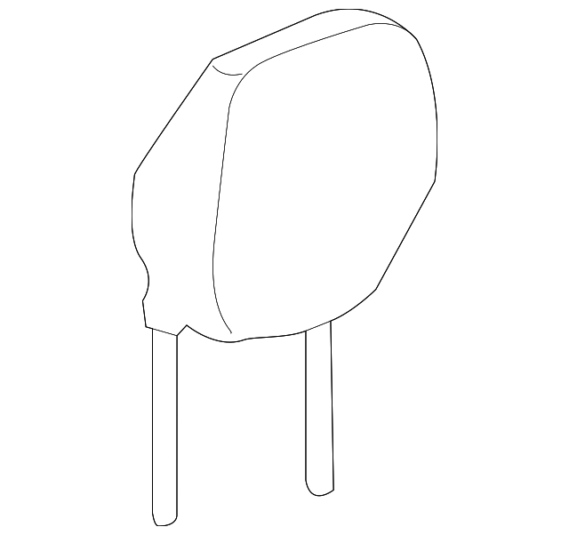 Jet Black Front Head Restraint - GM (84054040)