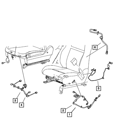 Wiring, Body and Accessories for 2008 Chrysler Town & Country