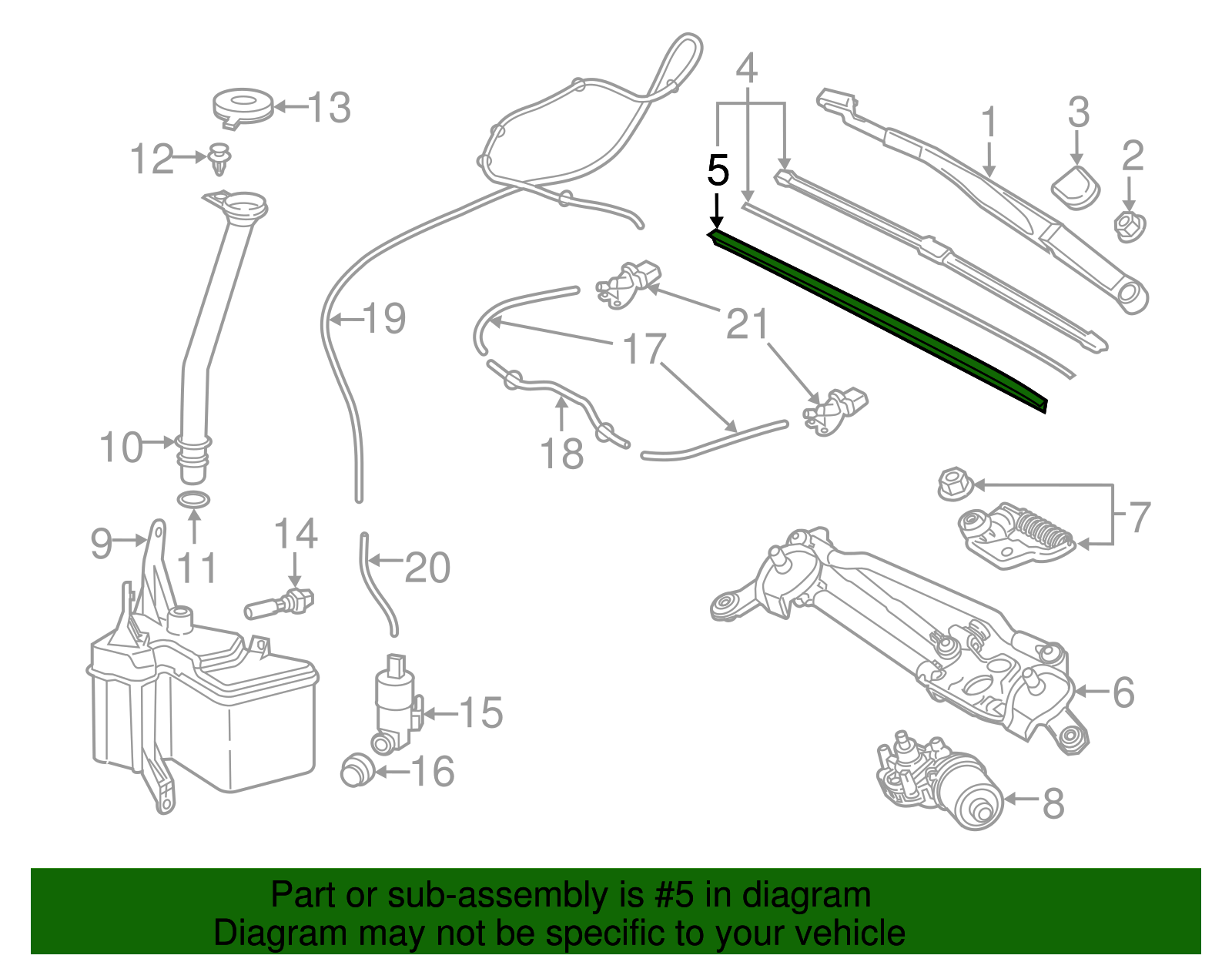Wiper Blade Refill - Toyota (85214-F4021)