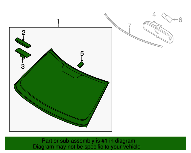 20142016 Kia Soul Windshield 86110 B2050 QuirkParts