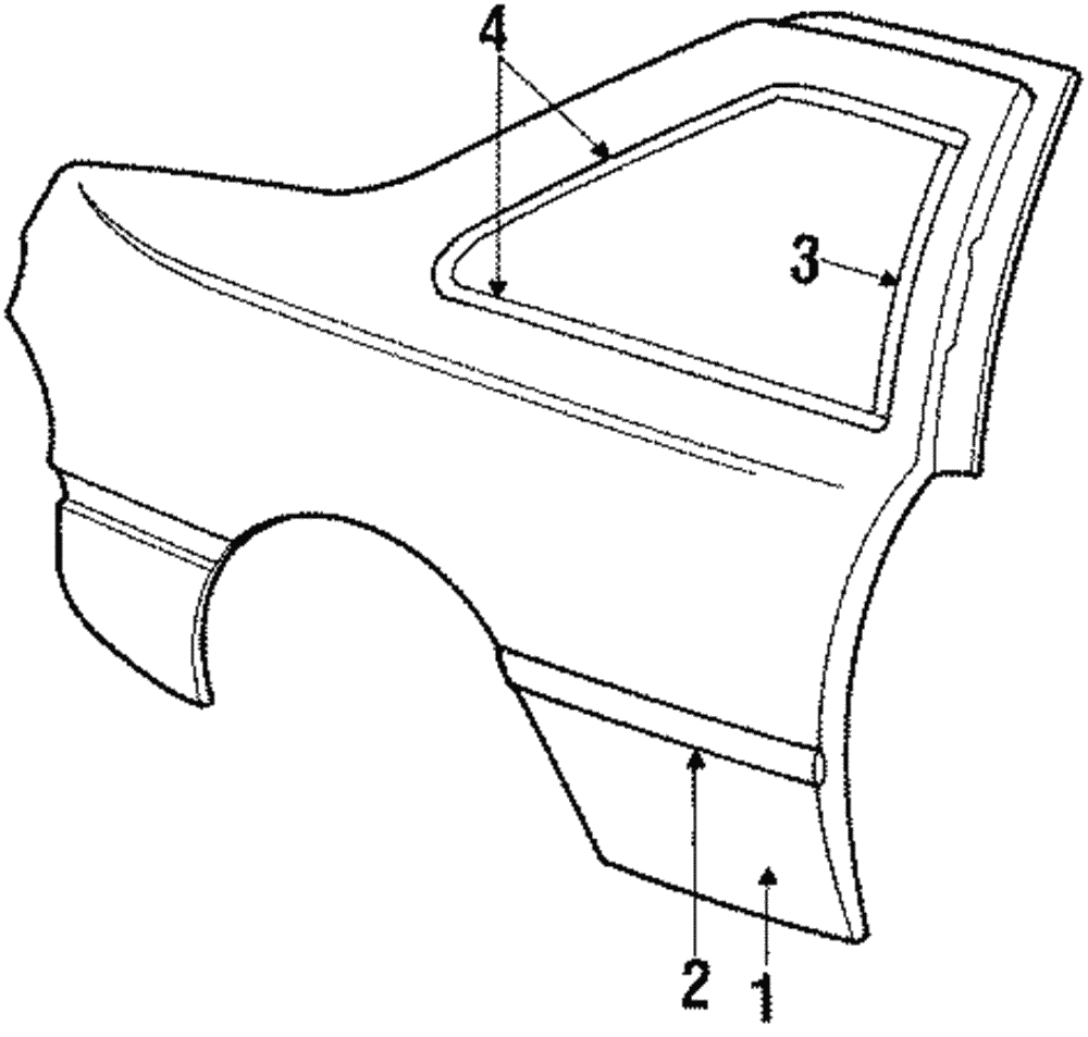 Reveal Molding - Ford (E83Z-6629034-AA)