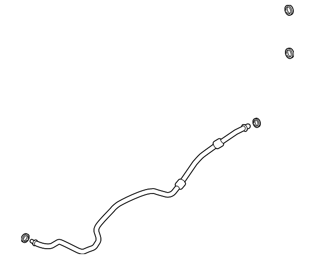 20172019 GM Automatic Transmission Fluid Cooler Inlet Line 84190270