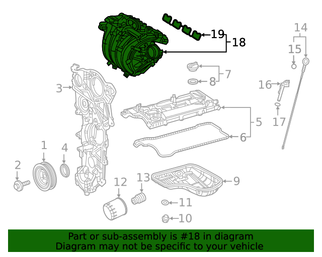 20192023 Toyota Intake Manifold 17120F2010 Toyota Parts Center
