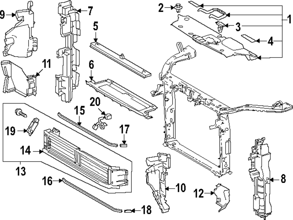 Radiator Shutter Seal - Toyota (53155-0E160)