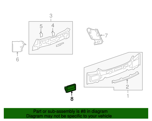 Outer Genuine GM 22702778 Quarter Panel