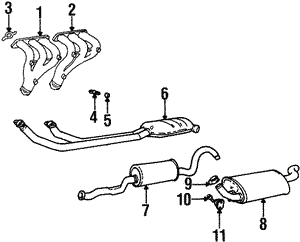 3507743 - : Exhaust Manifold for Volvo: 960, S90, V90 Image