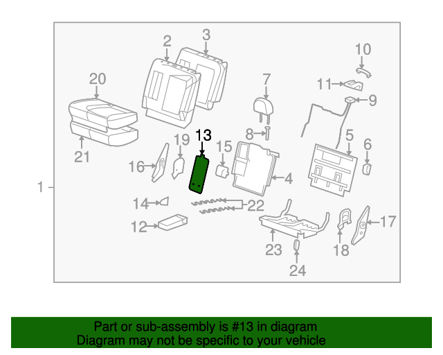 20082009 Saturn Vue Seat Armrest Cover 96859944