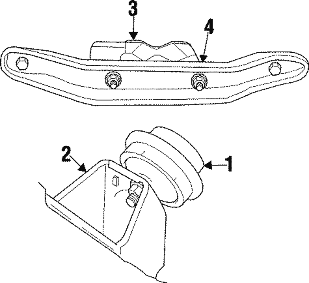 Bracket, Eng Front Mt (Left-hand) - GM (90496673)