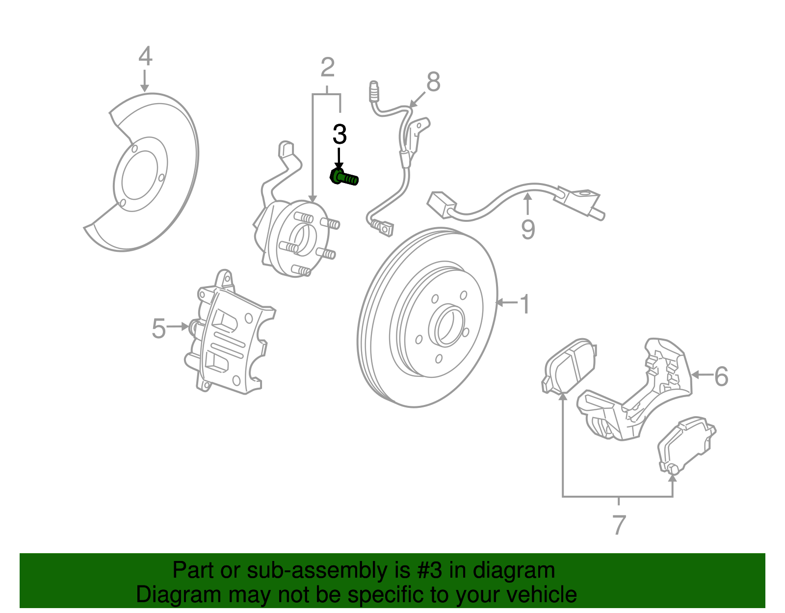 Wheel Stud - GM (96626400)