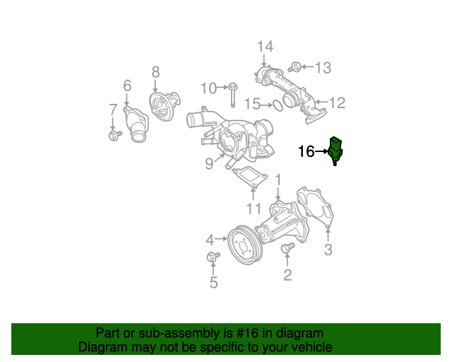 19952021 Nissan Coolant Temp Sensor 226307Y000 Nissan Parts Store