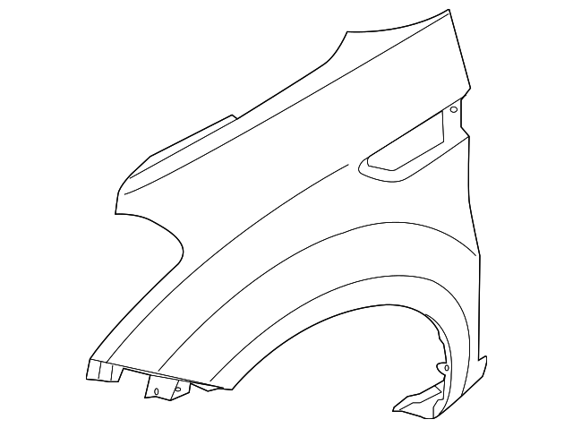 Front Left Driver Side Fender For Kia Soul 2010-2012 – 663112K500 KI1240130