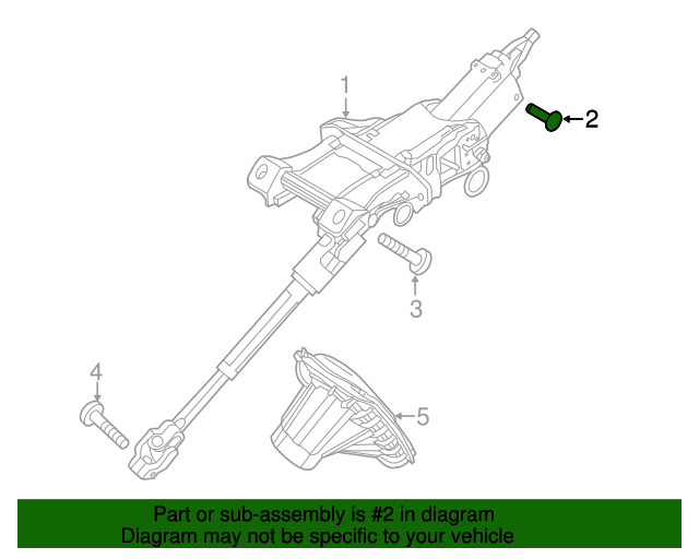 20122022 Ford OEM Steering Column Screw W506964S303 OEM Ford Parts
