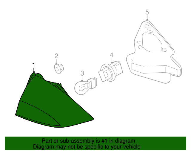 20102011 Mercury Milan 20102011 Mercury Milan Left Driver Side Outer