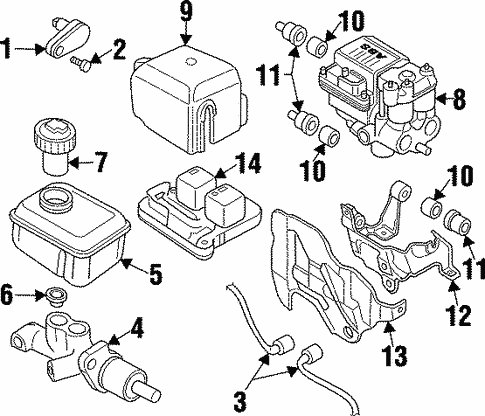 Anti-Lock Brakes for 1998 Cadillac Catera #0