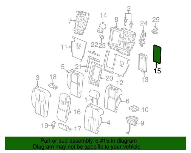 2003-2012 Land Rover Range Rover Back Panel HIB000010PVA | OEM Parts Online
