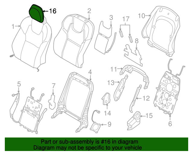 Genuine Headrest for 2017 Volvo S90 Part 39835617 Over 30 Off All