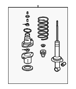 Genuine Honda 52620-TA1-A05 Shock Absorber Assembly Rear Left