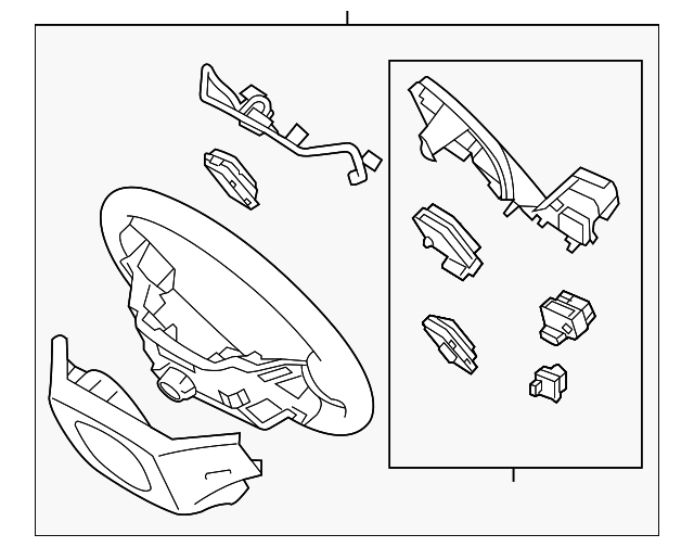 561102W901NBC Steering Wheel 20132016 Hyundai World OEM Parts