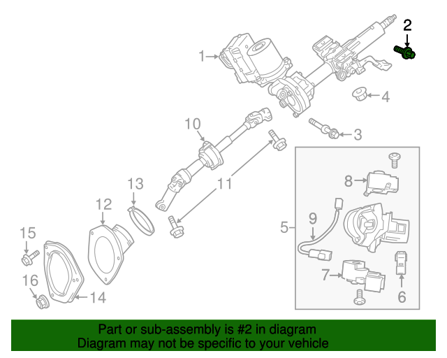 4589708010 Steering Column Lock Bolt 20092024 Toyota Longo Toyota