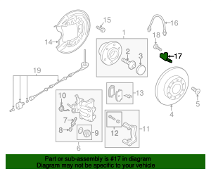 2005-2022 Volkswagen Speed Sensor WHT-003-858 | VW Parts Center
