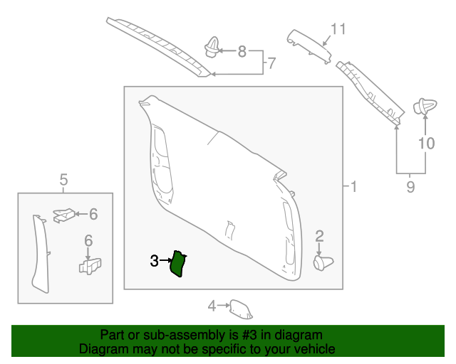 Toyota 67766-0E020-C0 Door Service Hole Cover